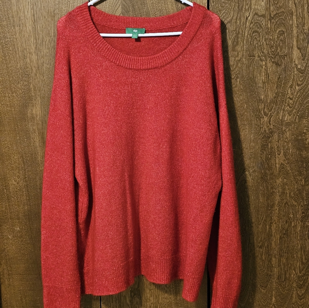 Dip Red Women's Crew Neck Sweater